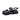 Stylish Women's Black Platform Orthopedic Sandals with Ankle Strap in size 39, featuring a comfortable synthetic rubber sole and a sleek black design suitable for outdoor use.