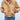 Tan corduroy bomber jacket for women displayed on a white background, showcasing its trendy fall style with a classic design featuring long sleeves and a comfortable fit.