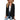 Teal long sleeve knit cardigan displayed on a mannequin with black and white elements, suitable for fall fashion layering.