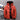 Orange insulated thermal down jacket in size 5XL, featuring long sleeves, a collar, and designed for high visibility, suitable for winter wear.