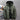 A green thermal down jacket in size 5XL, featuring a camouflage pattern, full sleeves, a collar, and an insulated design suitable for winter wear.