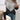 Grey V-neck color-block geometric knit sweater for women, featuring a stylish design with long sleeves and a modern fashion-forward look.
