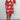 
Image of a Trendy Plus Size Red Boho V-Neck Dress in size 5XL, featuring intricate floral embroidery, with a one-piece design and a flattering waist.