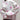 Cozy grey and pink heart pattern pullover for women, featuring long sleeves and a soft, comfortable fabric. This trendy pullover is designed with a stylish neck and collar, available in a size large, with a white and pink color scheme.