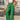Women's fashionable grass green high-waisted palazzo pants, designed for a lightweight summer feel, shown in size XL.