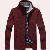 Navy, white, and brown checkered wool blend plaid coat with a tartan pattern, featuring a collar, long sleeves, and a dress shirt style for a stylish look.