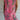 Tropical botanical print sleeveless summer shift dress in pink, designed for beachwear, shown in size 3XL. The dress features a vibrant pattern, a flattering neckline, and a comfortable, flowy fit.
