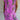 Tropical botanical print sleeveless summer shift dress in viola color, designed as beachwear, featuring a relaxed fit and knee-length cut suitable for warm weather.