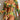 A tropical floral bikini set with a tie-front top, high-waisted bottoms, and a matching cover-up in yellow, size 2XL, displayed on a model.