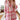 Tropical print button-up mini dress featuring a vibrant green and pink summer style with a collared neckline and short sleeves, modeled in a red color variant, size 3XL, displayed against a neutral background.