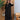 Turquoise linen asymmetrical hem long sleeve summer dress in Nero color, size 5XL, displayed on a mannequin with emphasis on the design details like the asymmetrical hem and long sleeves.