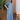 Turquoise asymmetrical hem long sleeve summer dress in size 5XL, styled with a focus on the dress's unique cut and vibrant color.