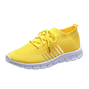 Turquoise women's breathable mesh sneakers designed for lightweight running and walking, featuring a stylish and comfortable fit.