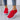 Turquoise women's breathable mesh sneakers, lightweight running shoes, displayed in red color, size 44, shown on a person's feet standing on a grey surface.