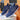 Unisex grey suede low-top sneakers in electric blue, designed for urban style and versatility, suitable for walking, cross-training, and outdoor activities.