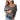 
A woman wearing a gray and white V-neck striped sweater in a boho chic style, paired with jeans. The sweater features long sleeves and a relaxed fit, suitable for fall fashion. She is posing with one hand on her waist, highlighting the sweater's design.
