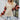 V-Neck Two-Tone Oversized Knit Sweater with Striped Sleeves