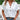 White short sleeve V-neck blouse in size 3XL with buttoned front and stylish design.