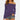 A woman wearing a purple long sleeve top with a scoop back design, styled for fall fashion. The top is in an XL size and features a comfortable jersey fabric.