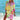 A vibrant tie-dye beach cover-up tunic dress in a colorful boho style, featuring yellow flower patterns in a 3XL size, with a mix of pink, aqua, and magenta hues. The dress includes a loose fit with a distinct neckline and sleeves, perfect for a beach outing.