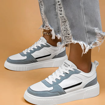 Vintage blue suede high sole sneakers in women's retro fashion style, featuring a light blue color and a size 43, designed for casual wear and walking.