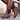 Brown vintage leather lace-up boots with a distressed style and side zipper, shown in size 43.
