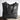 Vintage distressed leather tote in black, handmade rustic over-shoulder bag, with a rectangular shape, suitable as a fashion accessory or business bag.