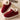 Warm fleece-lined winter slippers for women with a plush collar in Bordeaux color, size 46-47.