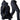 Waterproof military tactical jacket and pants set in black, size 3XL, featuring a long sleeve design with a protective collar, suitable for outdoor activities and workwear.