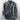 Dark gray 6XL cotton crew neck shirt with wooden buttons, featuring long sleeves and a casual, lightweight design.