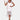 White floral lace V-neck summer dress in bohemian style, featuring short sleeves and a fitted waist, suitable for daywear.