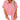 Pink loose fit women's summer linen shirt with short sleeves, suitable for casual wear, featuring a collared neckline and designed in a 5XL size.