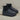 Black quilted insulated lightweight winter snow boots for outdoor activities, featuring a synthetic rubber sole for comfort and durability.