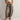 Wide-leg high-waist blue panel jeans in brown, size XL, showcasing urban comfort fit with denim material.