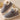 Gray fleece-lined, insulated, and waterproof slip-on winter shoe designed for walking and outdoor activities.