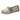 Women's beaded slip-on loafers in apricot color, featuring a summer-ready design with elegant beading on the front, a flat sole, and a slip-on style ideal for effortless fashion.