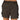 Women's dark gray cargo shorts with an elastic waist and multiple pockets, ideal for summer wear. The shorts feature a lightweight fabric designed for comfort and style.