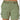 Women's green cargo shorts in size 3XL with an elastic waistband, featuring multiple pockets, designed for lightweight comfort in the summer.