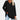 Women's beige long sleeve tunic sweater with a high neck and loose fit, displaying black color in an XL size.