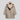 Women's gray oversized faux fur teddy coat featuring a luxurious winter fashion design with a textured pattern, large collar, and long sleeves.