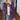 Women's purple plush teddy coat in 5XL size, featuring a fuzzy texture, designed for winter fashion. The coat has long sleeves and a stylish neckline, combining both comfort and warmth.