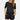Women's black athletic shorts set in size XL, featuring a quick-dry, breathable material. The set includes a black jersey-style top with short sleeves and a crew neck, highlighting its suitability for activewear. The image shows the outfit on a model, emphasizing the fit and style.