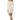 Women's black capri pants with a dandelion print, styled with a casual summer look, shown in beige color in size 5XL.