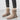 Women's black fur-lined ankle boots featuring a chunky sole and a convenient zipper, showcased in a khaki color, size 42.