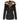 Women's black insulated parka, featuring a fur-trimmed hood, long sleeves, and multiple pockets, in size 5XL.
