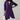 Women's longline hooded coat in purple, showcasing a chic design with a focus on outerwear elements like the hood, long sleeves, and waist. The coat is styled with a high collar and is available in size 3XL.