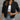 Women's black quilted bomber jacket, lightweight and trendy, shown in size 3XL, featuring detailed stitching and ribbed cuffs, ideal for fall layering.
