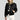 
A trendy women's black satin bomber jacket in a lightweight design, featuring a zip-up front. The jacket includes a classic collar, long sleeves, and a fitted waist, available in Nero color and size 2XL.