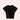 Women's black short-sleeve scoop neck crop top in size 2XL, designed for summer fashion.