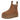 Brown women's suede platform Chelsea ankle boots with a slip-on design, featuring a comfortable fit and suitable for outdoor wear, styled as a fashionable accessory.